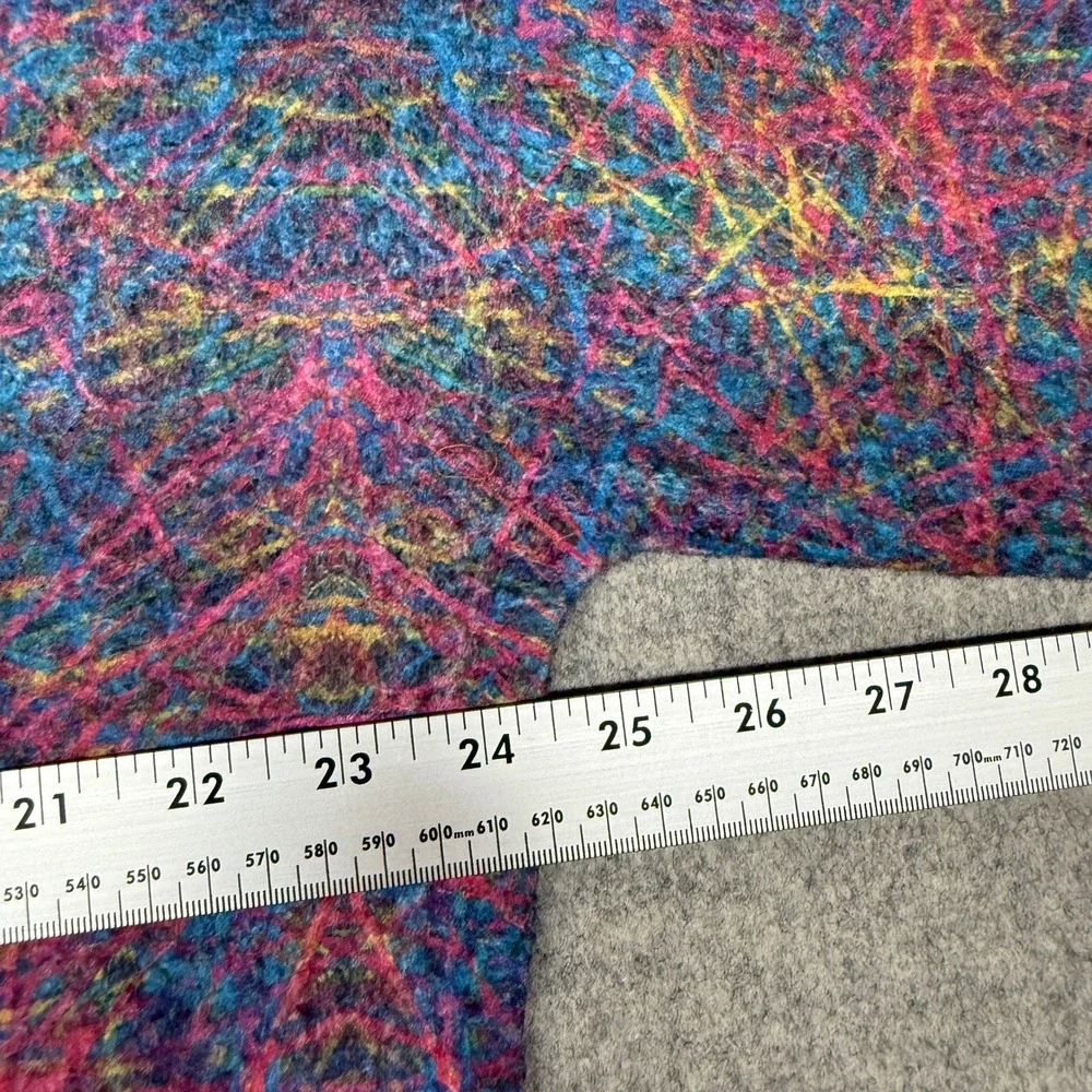 Unbranded Abstract Splatter Knit Sweater Size XL Multicolor Long Sleeve Crewneck